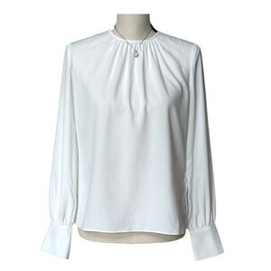 Elegant White Women's Blouse